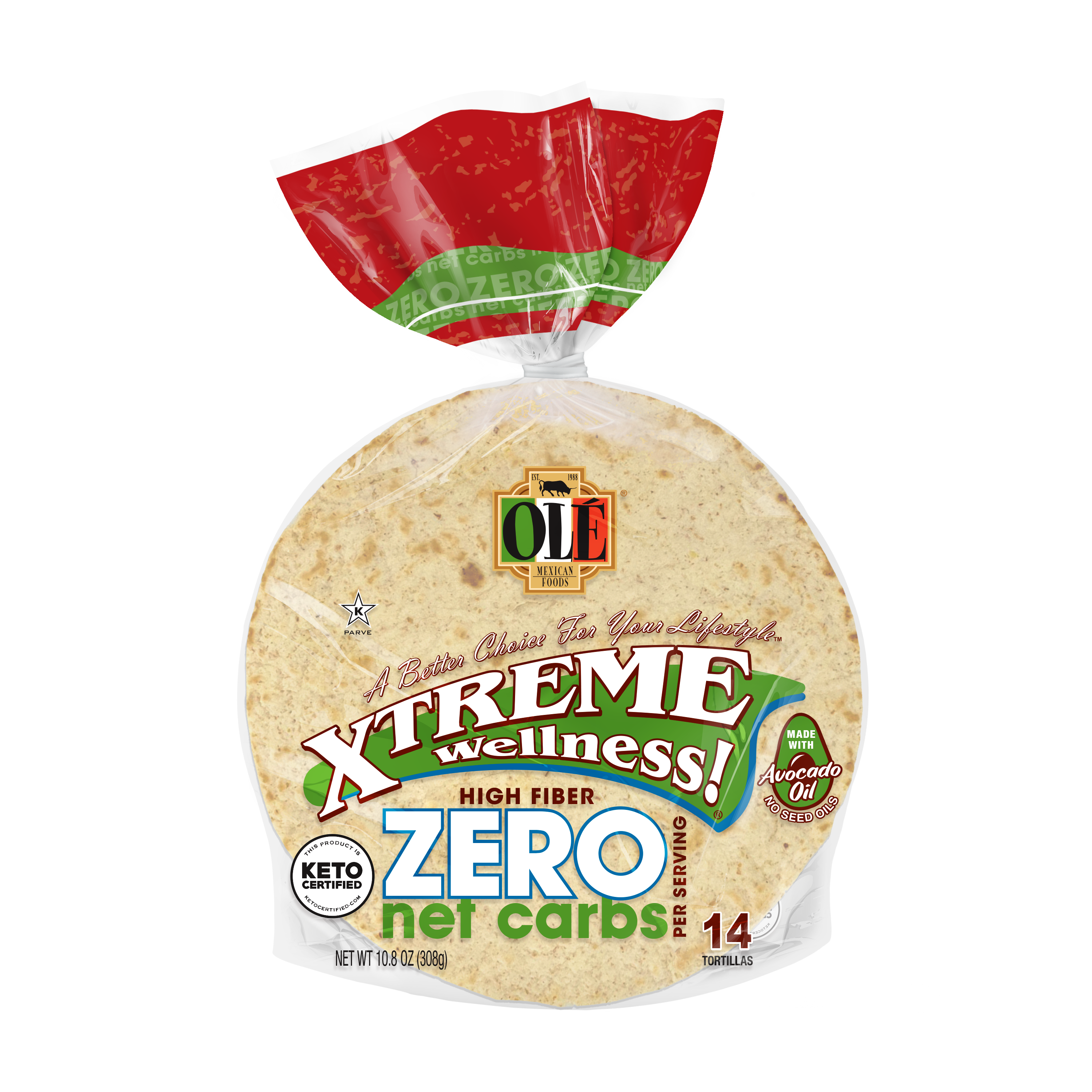 Street Taco 5” Cero Carbohidratos Netos - Olé Xtreme Wellness®