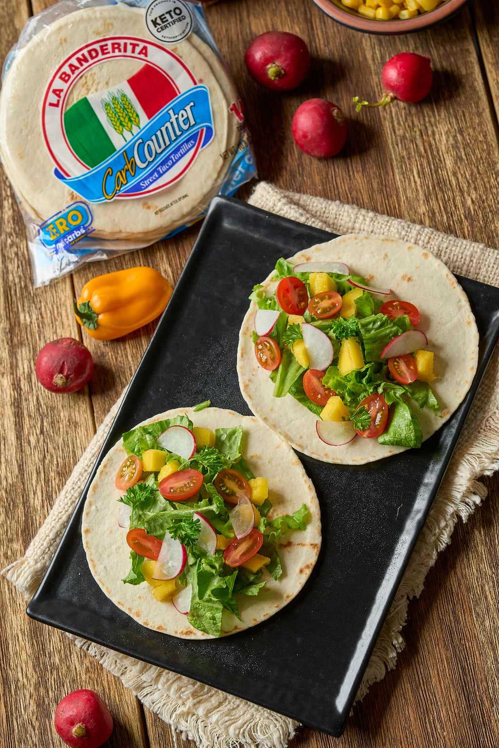 Street Taco 4.5” Net Carbs - La Banderita Carb Counter®