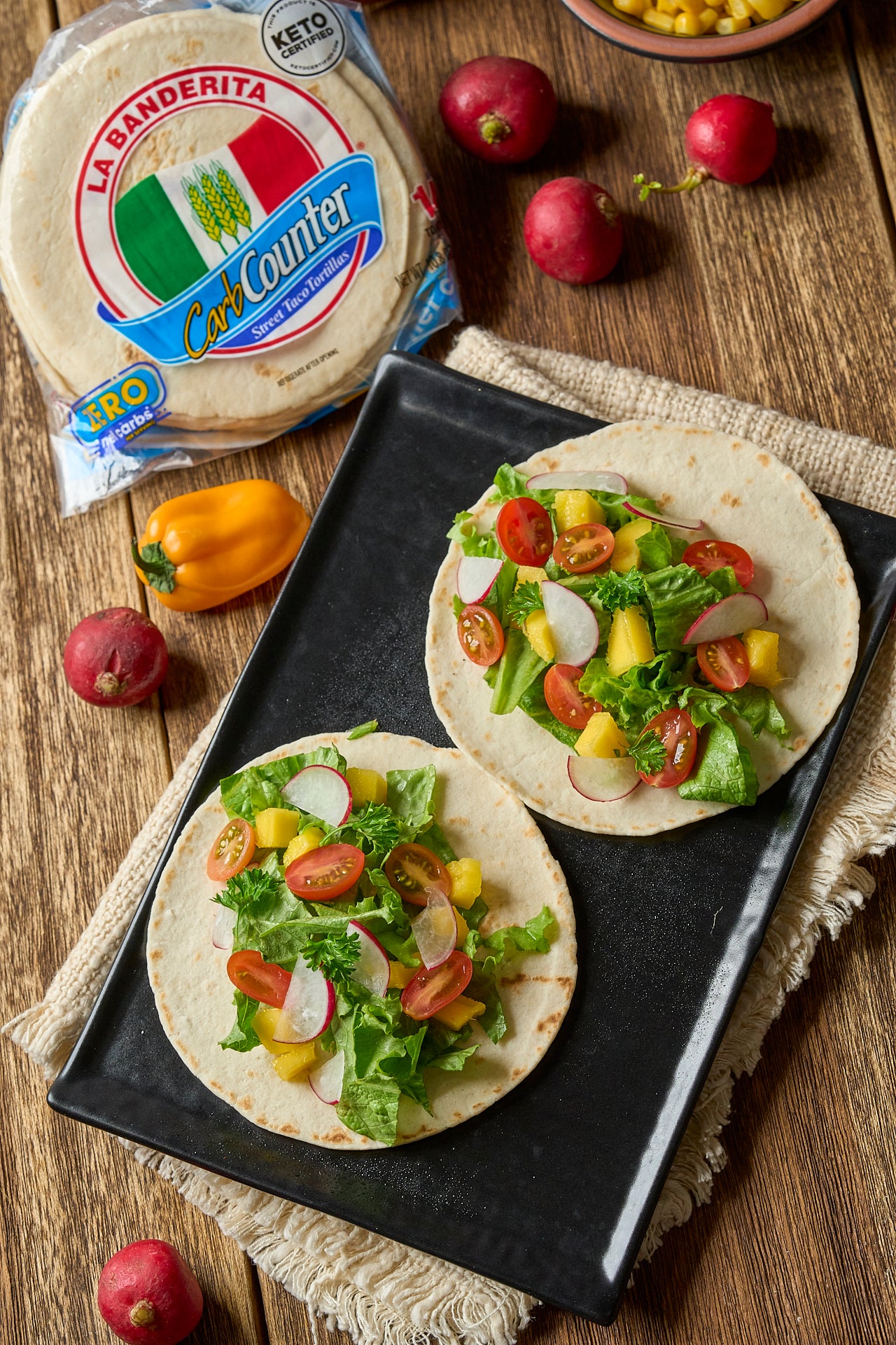 Street Taco 4.5” Net Carbs - La Banderita Carb Counter®