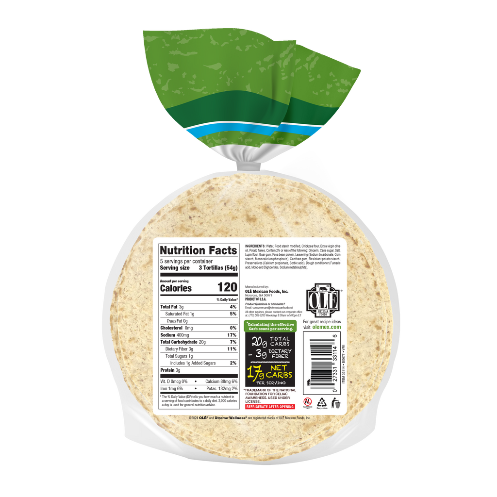 Street Taco 5” Sin Gluten - Olé Xtreme Wellness®
