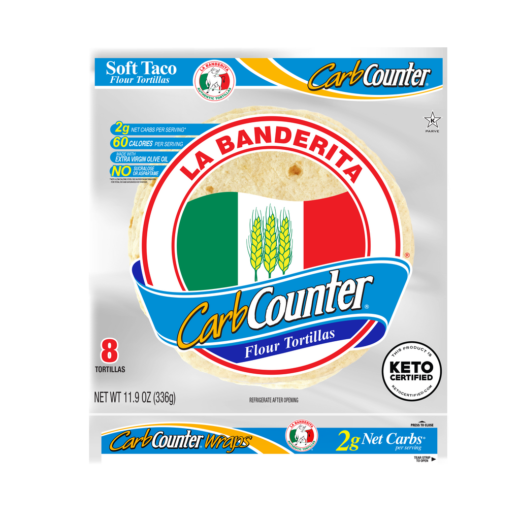 Soft Taco 8” Net Carbs - La Banderita Carb Counter®